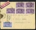1936  Lettre De PortEtienne Pour Paris Yv 45, 36 X 5  Dos Partiellement Déchiré, Ouvert Sur 2 Côtés - Cartas & Documentos