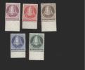 Berlin ** 75-79 Glocke Links Rand - Unused Stamps