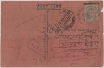 Br India King Edward, Post Card, DLO Lucknow Postmark, India As Per The Scan - Otros & Sin Clasificación