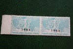 2 Vignettes Neuf ** Fédération Des Sociétés Philatéliques Françaises 1984 —>érinophilie Voir état Gomme Verso 2 - Briefmarkenmessen