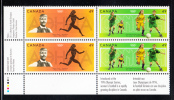 Canada MNH Scott #2050a Lower Left Plate Block 49c 2004 Summer Olympics - Plate Number & Inscriptions