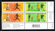 Canada MNH Scott #2050a Lower Right Plate Block 49c 2004 Summer Olympics - With UPC Barcode - Números De Planchas & Inscripciones