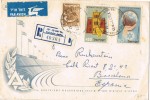 1648. Carta Aerea Certificada TEL AVIV - Jaffa (israel) 1957. Carteria Barcelona - Cartas & Documentos