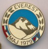 ALPINISM, MOUNTAINEERING,  YUGOSLAVIA, EVEREST EXPEDITION, LARGE VINTAGE ENAMEL BADGE - Alpinisme