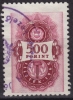 1967 Hungary, Ungarn, Hongrie - Revenue Stamp - 500 Ft - Steuermarken