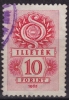 1967 Hungary, Ungarn, Hongrie - Revenue Stamp - 10 Ft - Fiscales