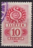 1967 Hungary, Ungarn, Hongrie - Revenue Stamp - 10 Ft - Fiscaux
