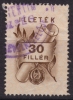 1952 Hungary, Ungarn, Hongrie - Revenue Stamp - 30 F - Fiscaux