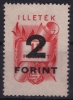 1951 Hungary, Ungarn, Hongrie - Revenue Stamp - 2 Ft - OVERPRINT - Fiscali