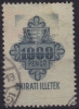 1945 Hungary - Revenue, Tax Stamp - 1000 P - Canceled - Steuermarken