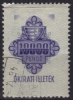 1945 Hungary - Revenue, Tax Stamp - 10000 P - Canceled - Fiscales