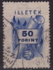 1946 Hungary - Revenue, Tax Stamp - 50 Ft - Canceled - Fiscaux