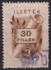 1946 Hungary - Revenue, Tax Stamp - 30 F - Canceled - Steuermarken