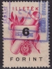 1950 Hungary - Revenue, Tax Stamp - 6 Ft - Canceled - Fiscale Zegels