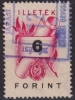 1950 Hungary - Revenue, Tax Stamp - 6 Ft - Canceled - Fiscaux