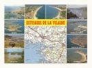 Cp, Carte Géographique, L´Estuaire De La Vilaine, Voyagée 1991 - Landkarten