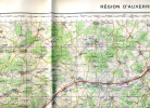 Carte De France Au 1/100.000° Région D’Auxerre Et De La Forêt D’Othe Coupure Spéciale Feuille Nord - Topographical Maps