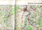 Région D’Auxerre Et De La Forêt D’Othe Feuille Sud 1/100.000° 1959 - Carte Topografiche