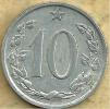 CZECHOSLOVAKIA 10 HELLER INSCRIPTIONS FRONT LION EMBLEM BACK 1963 KM? READ DESCRIPTION CAREFULLY !!! - Czechoslovakia