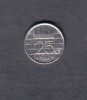 NETHERLANDS    25  CENTS  1986 (KM # 204) - 1980-2001 : Beatrix