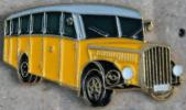 VIEUX BUS JAUNE - VEHICULE DE LA POSTE SUISSE - OLD CAR SWISS POST YELLOW - 1 - Postwesen