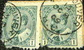 Canada 1903 King Edward VII 1c Pair - Used - Usados