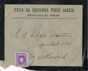 6736. Carta Luto BENAVIDES De ORBIGO (Leon) 1907. Fechador De Viguellina - Storia Postale