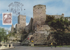 Carte- Maximum  ITALIE  N° Yvert  1458 (ENNA - Château De Lombardia) Obl Sp Ill 1er Jour 1980 - Cartoline Maximum