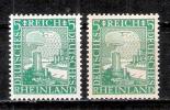 Reich N° 365 Neufs ** ( Deux Teintes Différentes ) - Unused Stamps