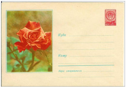 Russia USSR 1958 Fleur Flowers Flower Blumen Flora Plants Rose Roses Envelope - 1950-59