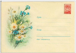 Russia USSR 1958 Fleur Flowers Blumen Flora Plants Camomile Envelope - 1950-59