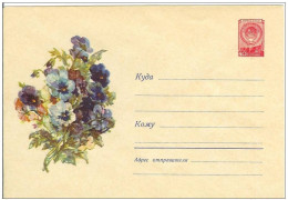 Russia USSR 1958 Fleur Flowers Flower Blume Blumen Flora Plants Envelope - 1950-59