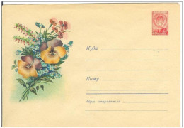 Russia USSR 1958 Fleurs Flowers Flower Blume Blumen Flora Plants Envelope - 1950-59