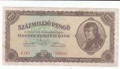 HUNGARY 100 MILLION PENGO 1946 AXF P 124 - Hongarije