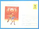 Football World Cup In Argentina ROMANIA Postal Stationery Enveloppe 1978 - 1978 – Argentine