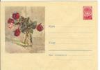 Russia USSR 1960 Fleurs Flowers Flower Blumen Flora Plants Rose Roses Envelope - 1960-69