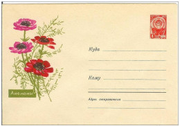 Russia USSR 1963 Fleurs Flowers Flower Blume Blumen Flora Plants Anemone Envelope - 1960-69