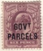 TIMBRE DE SERVICE N°38 6P VIOLET EDOUARD VII - NEUF AVEC GOMME -  COTE 250€. - Other & Unclassified