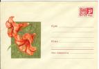 Russia USSR 1969 Fleurs Flowers Blumen Flora Plants Lily Envelope - 1960-69