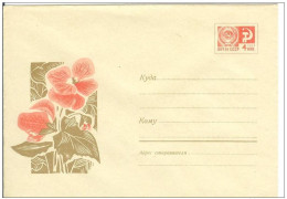 Russia USSR 1968 Fleurs Flowers Flower Blume Blumen Flora Plants Envelope - 1960-69