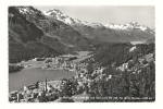 Cp, Suisse, St-Moritz-Dorf, Und Bad Mit Piz Della Margna, Voyagée - Other & Unclassified