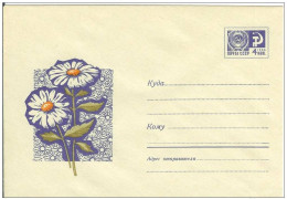 Russia USSR 1969 Fleurs Flowers Flower Blume Blumen Flora Plants Chamomile Envelope - 1960-69