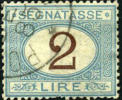 Italy J15 Used 2l Light Blue & Brown Postage Due From 1870 - Segnatasse