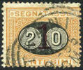 Italy J26 Used 20c On 1c Postage Due From 1890-91 - Strafport