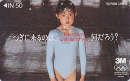 TC Japon / 110-011 - JEUX OLYMPIQUES BARCELONE 1992 / GYMNASTIQUE - OLYMPIC GAMES SPAIN Japan Sport Phonecard - 163 - Juegos Olímpicos