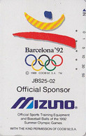 TC JAPON / 110-123525 - JEUX OLYMPIQUES BARCELONE 1992 / Logo & Pub Mizuno - OLYMPIC GAMES SPAIN JAPAN Free Sport PC 174 - Giochi Olimpici