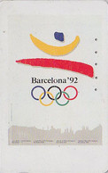 TC JAPON / 110-011 - JEUX OLYMPIQUES BARCELONE 1992 / Logo & Silhouette Ville - OLYMPIC GAMES SPAIN JAPAN Sport PC 176 - Olympische Spelen