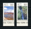 CHYPRE TURQUIE 2001  N° 499/500** Neufs  Ier Choix. SUP.  Cote: 3.00 € (EUROPA. Eau, Water. Nature) - Unused Stamps