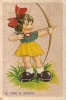 2997/A/FG/12 - TIRO CON L'ARCO - Bambina - Archery