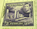 Cyprus 1938 King George VI Salamis 0.5p - Used - Cipro (...-1960)